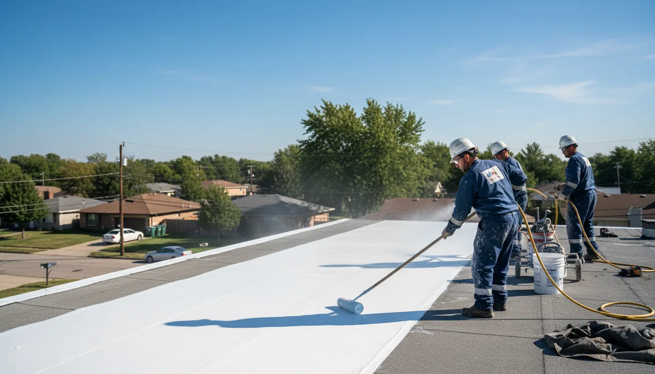 Commercial roof coating in Wilkesville, OH near me
